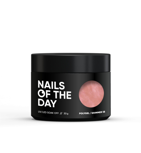 NAILSOFTHEDAY Polygel shimmer 08
